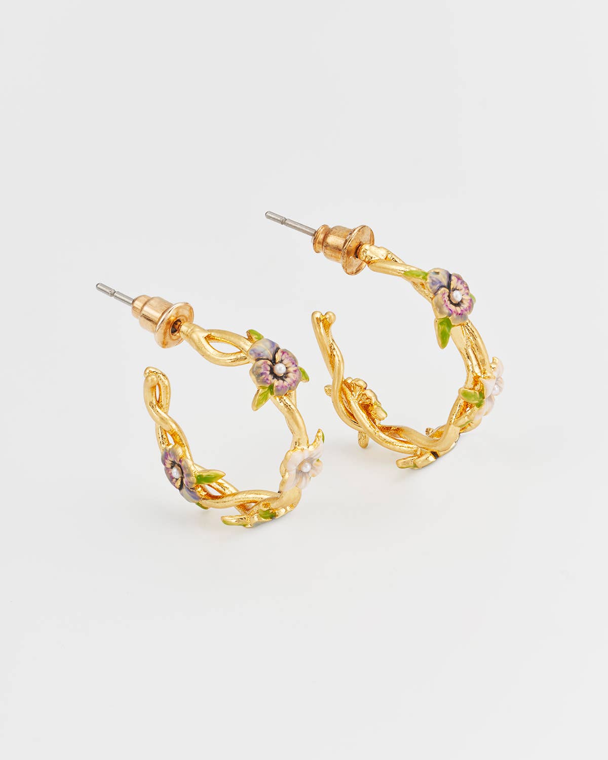 Fable England -  Wildflower Garden Hoop Earrings