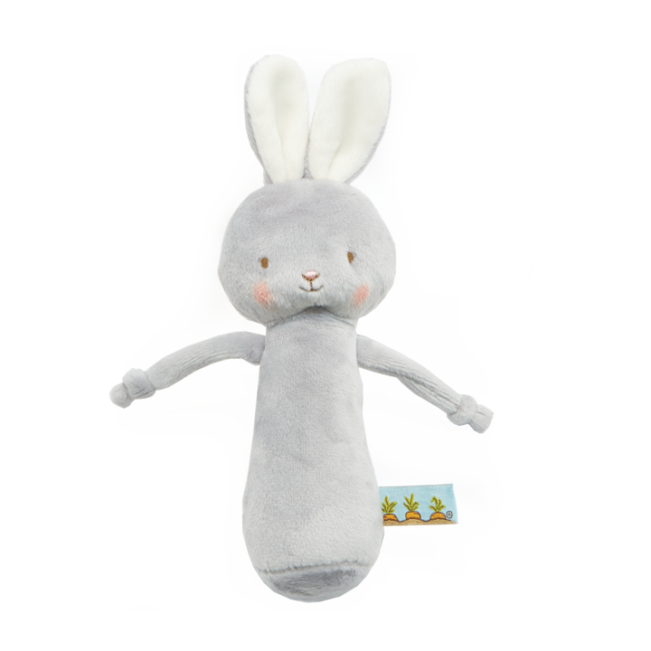 Bunnies By The Bay - Friendly Chime Rattle Gray Bunny