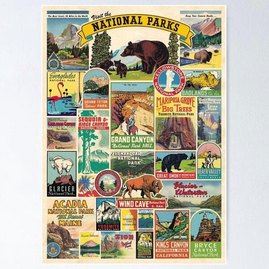 Cavallini & Co - National Parks Poster