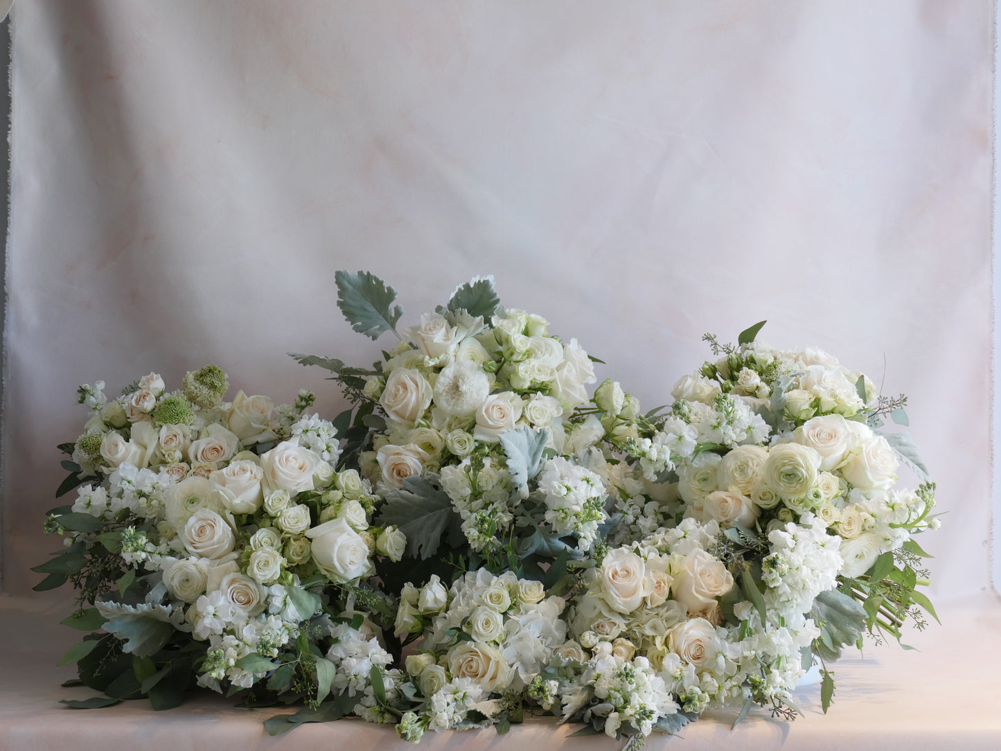 Cascading Bridesmaid, Jr. Bridesmaid, Mother's Bouquets