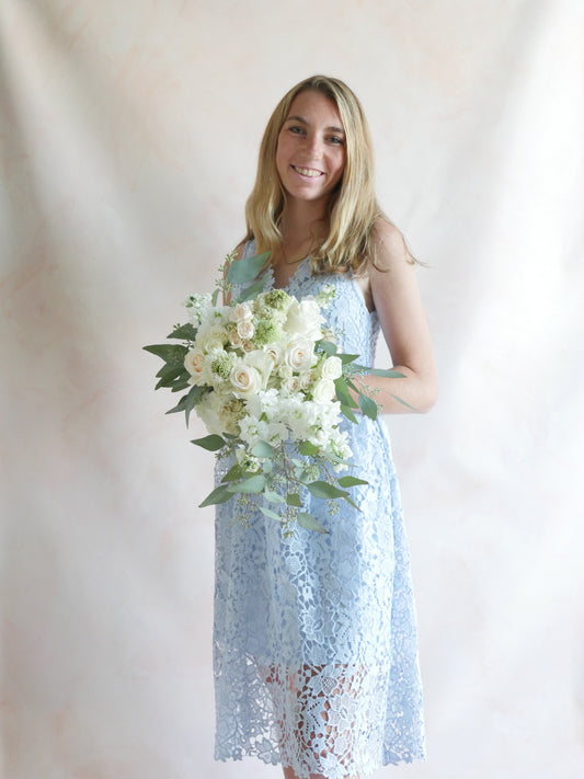 Cascading Bridesmaid, Jr. Bridesmaid, Mother's Bouquets