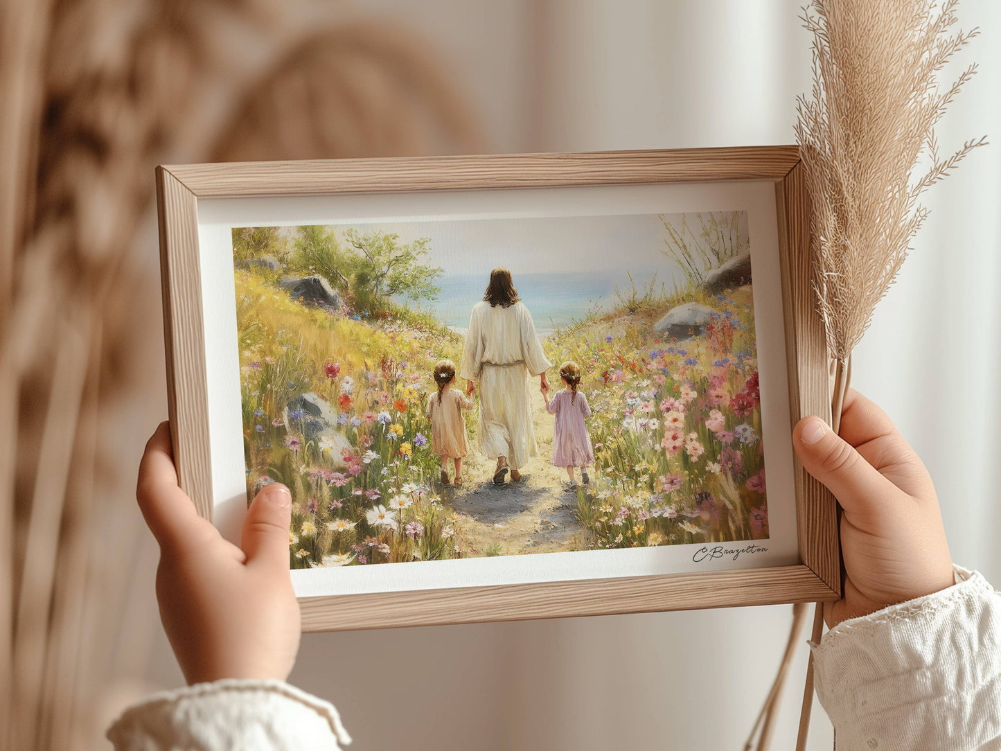 Painted Gospel - Consider the Lilies 5”x7” Art Print: Standard / Horizontal