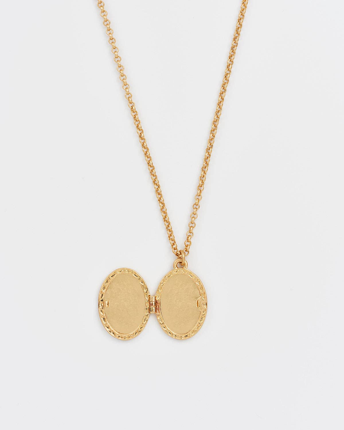 Fable England -  Robin & Blackberry Gold Oval Locket Necklace