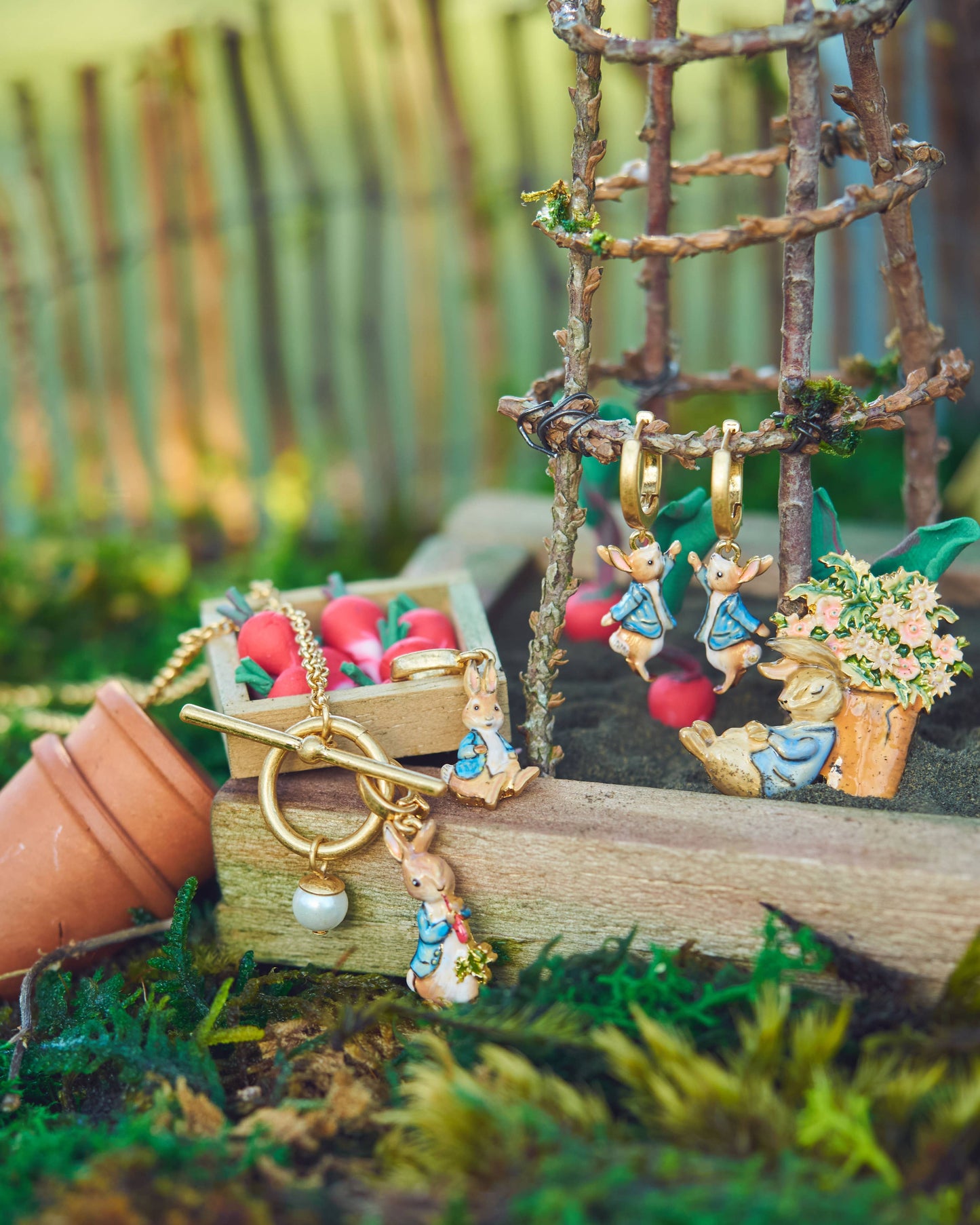Fable England -  Peter Rabbit Huggie Earrings