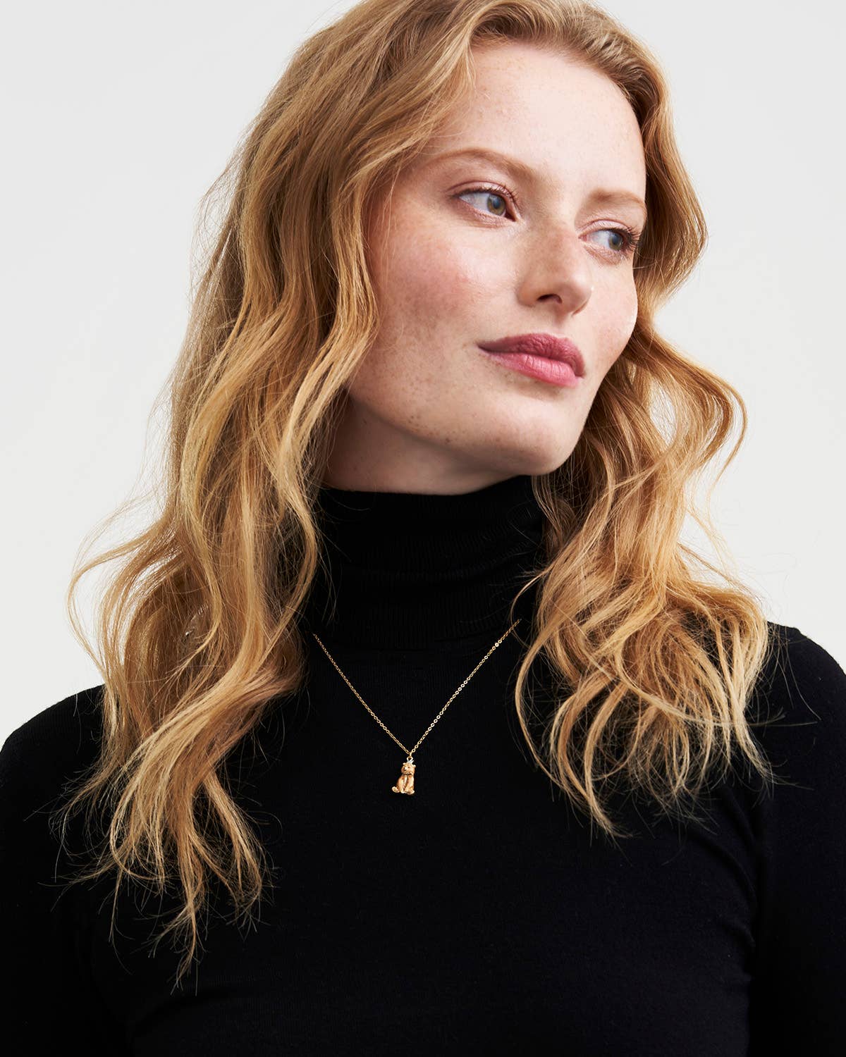 Fable England -  Party Bear Gold Chain Necklace