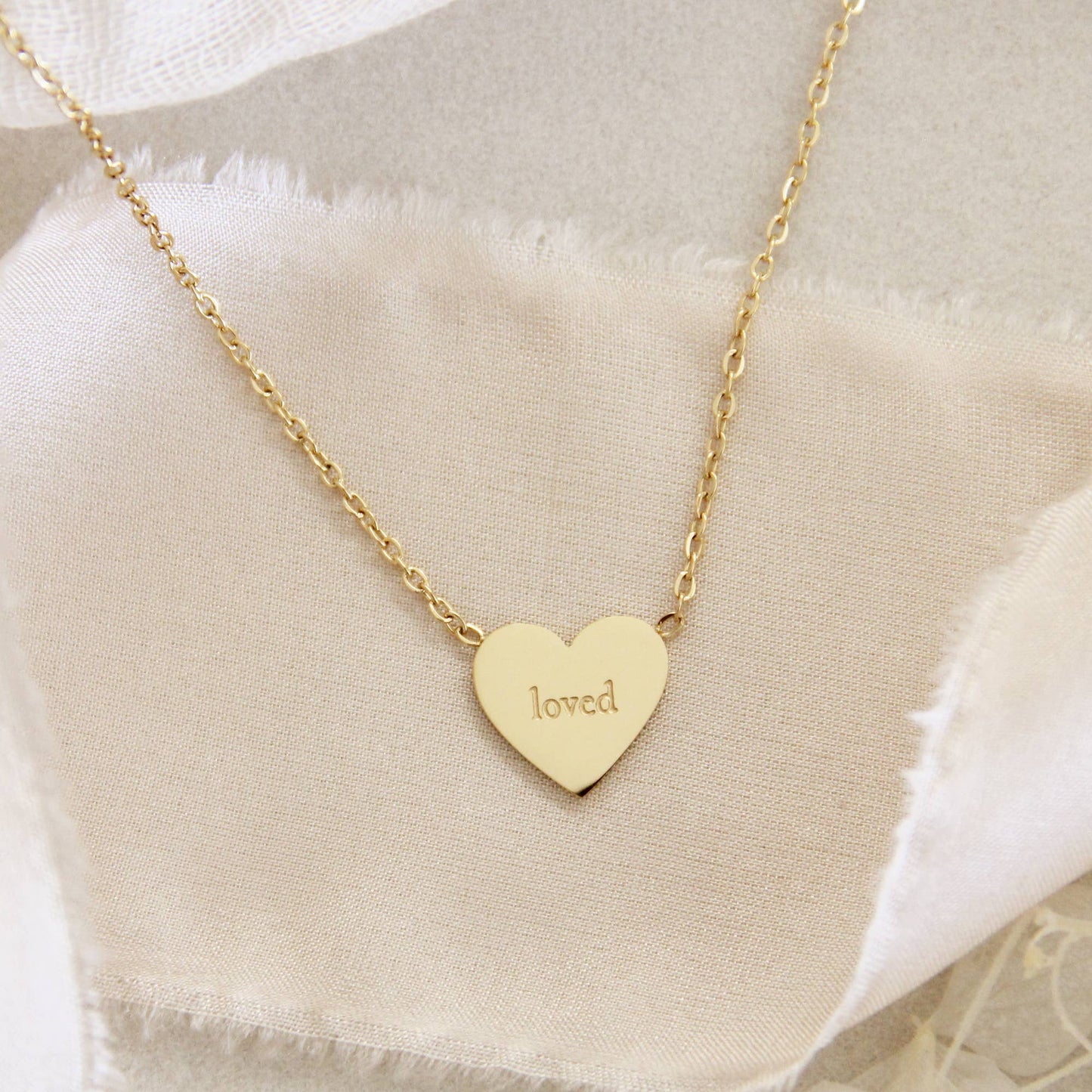LoveStory - Wonderfully Made Loved Psalms 139:14 Gold Necklace
