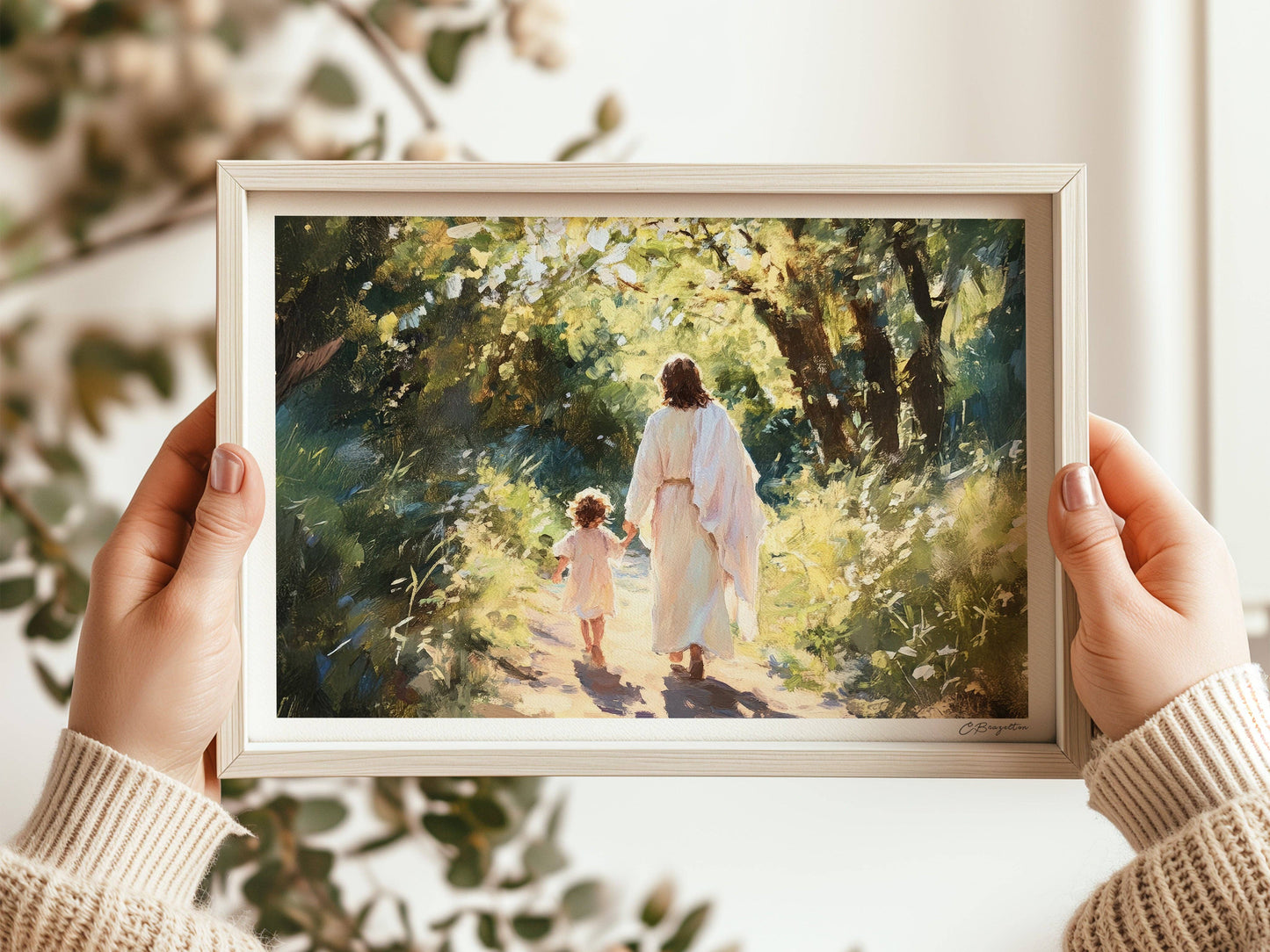 Painted Gospel - Guide Me in Truth 5”x7” Art Print Standard / Horizontal