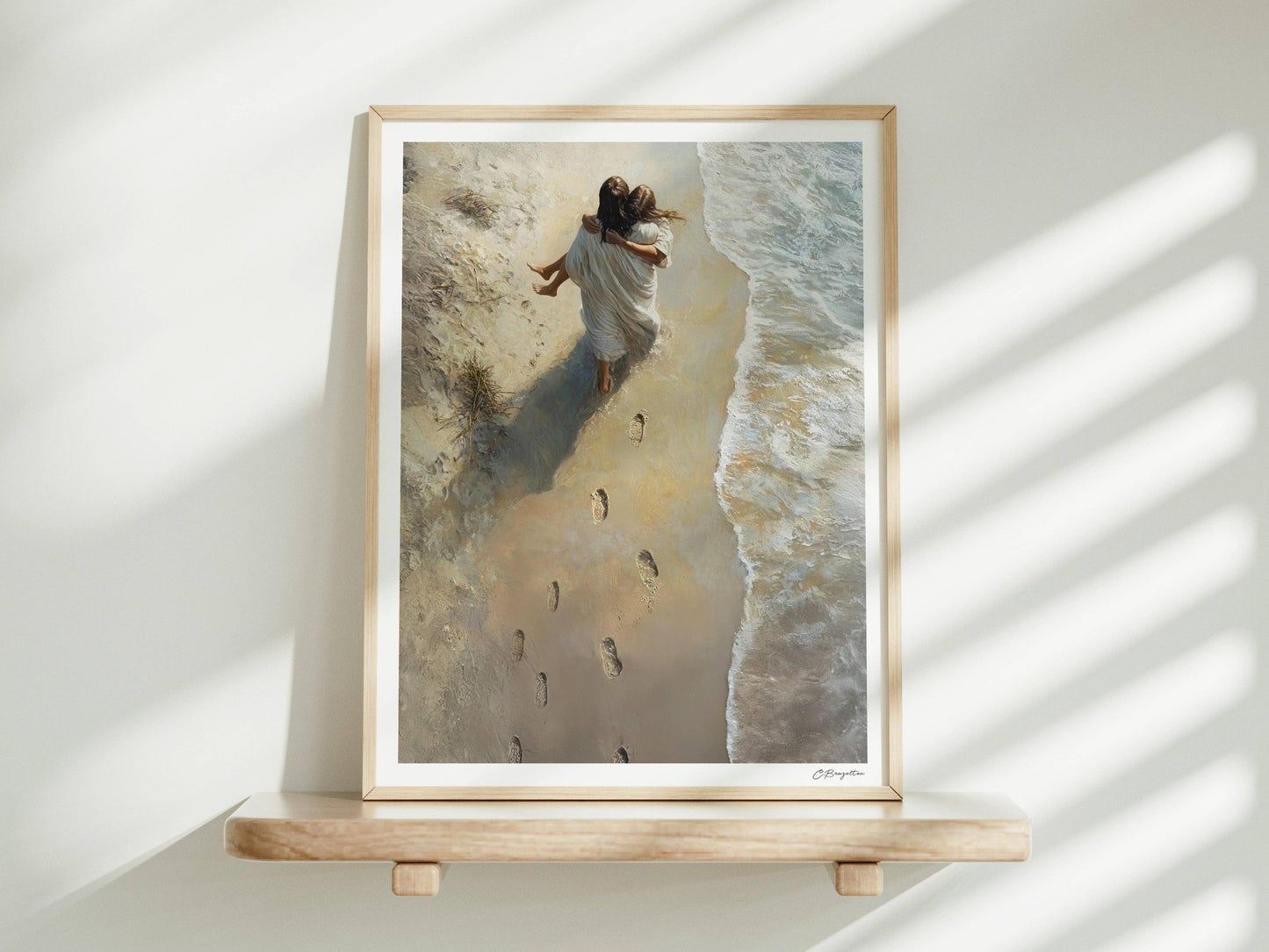 Painted Gospel - He Carried Me 5”x7” Art Print Standard / Horizontal
