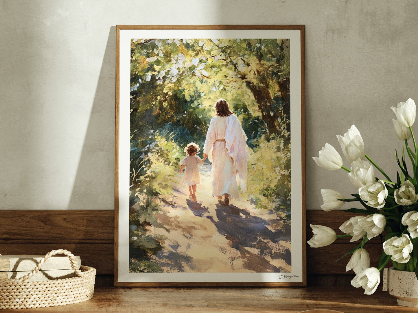 Painted Gospel - Guide Me in Truth 5”x7” Art Print Standard / Horizontal
