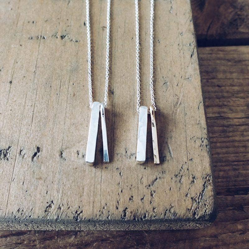 Through Thick & Thin Necklace: Silver Charms