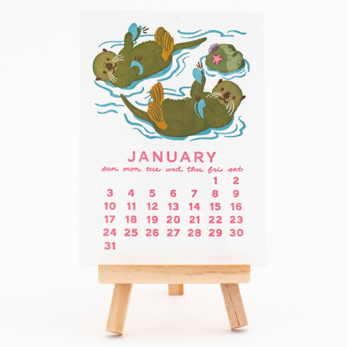 Smudge Ink - 2027 Letterpress Desk Calendar
