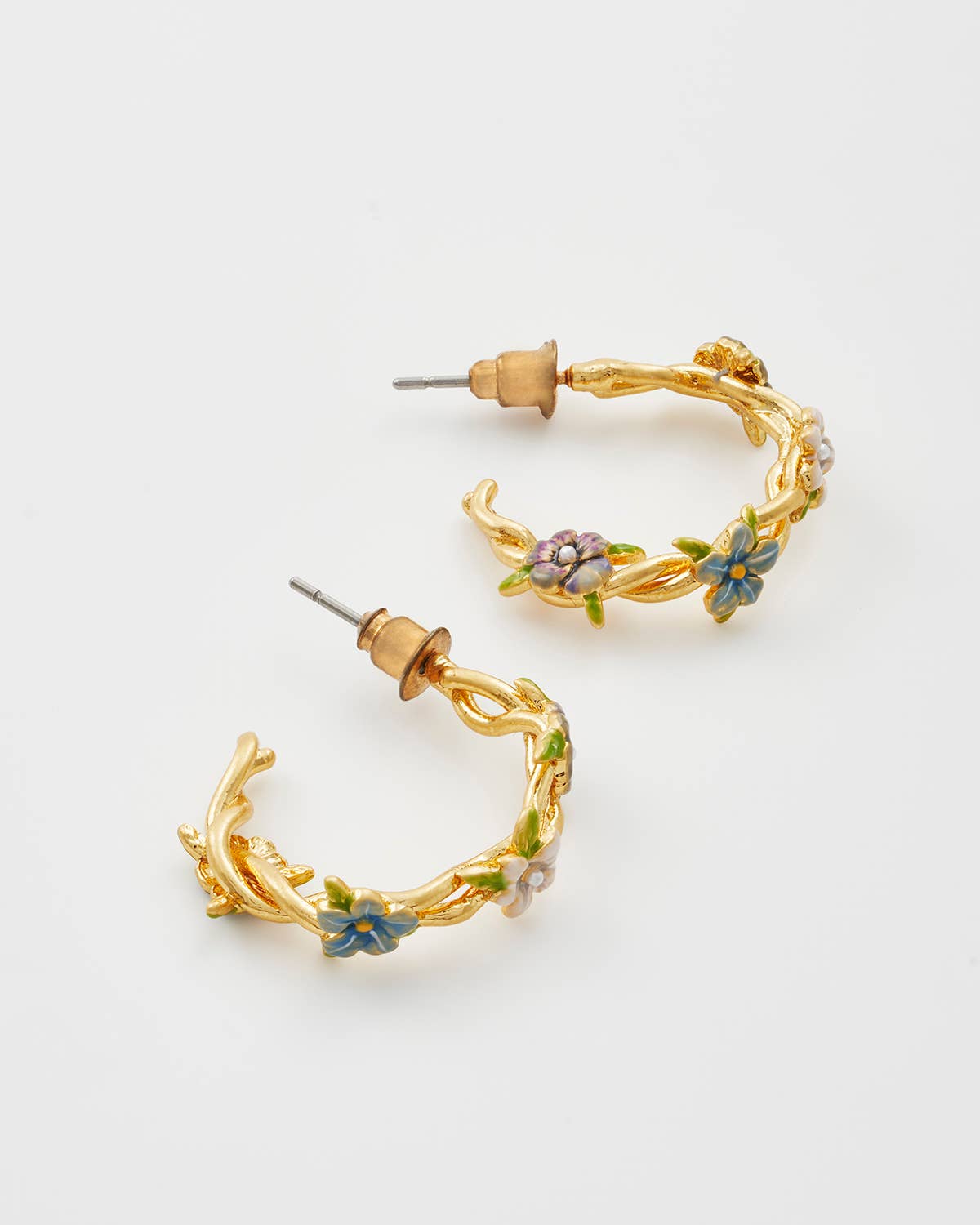 Fable England -  Wildflower Garden Hoop Earrings