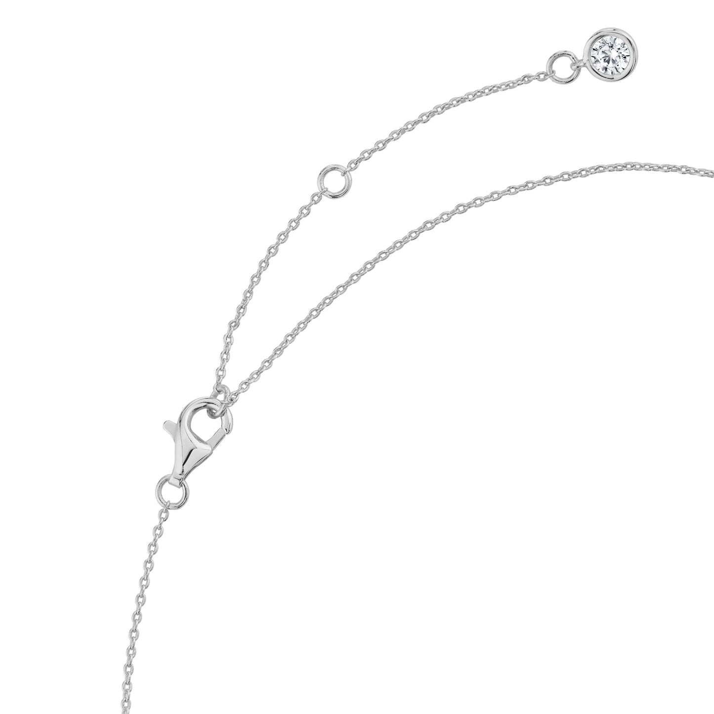 CRISLU -  Brilliant Round Cross Necklace