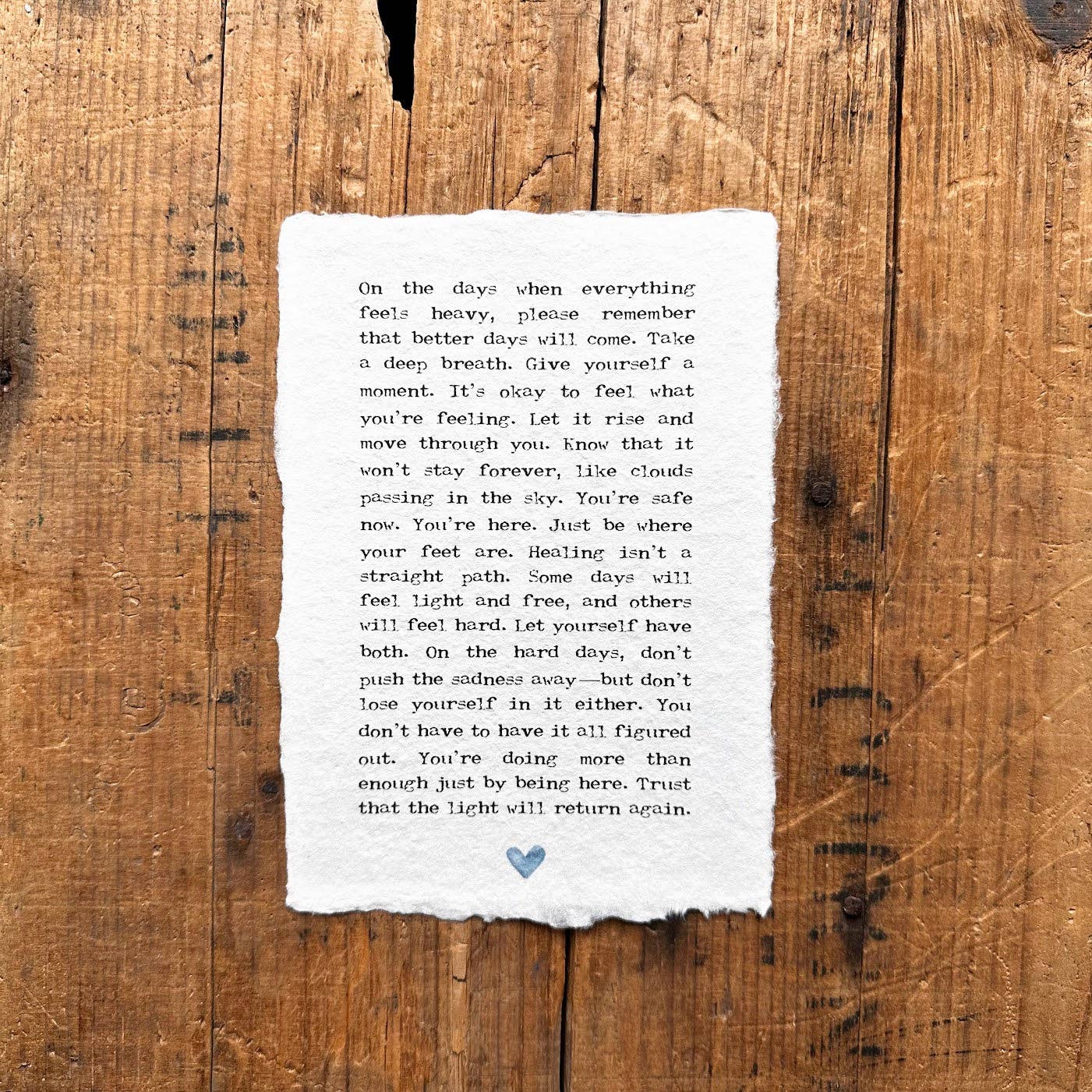 Alison Rose Vintage - Handmade Paper Quotes