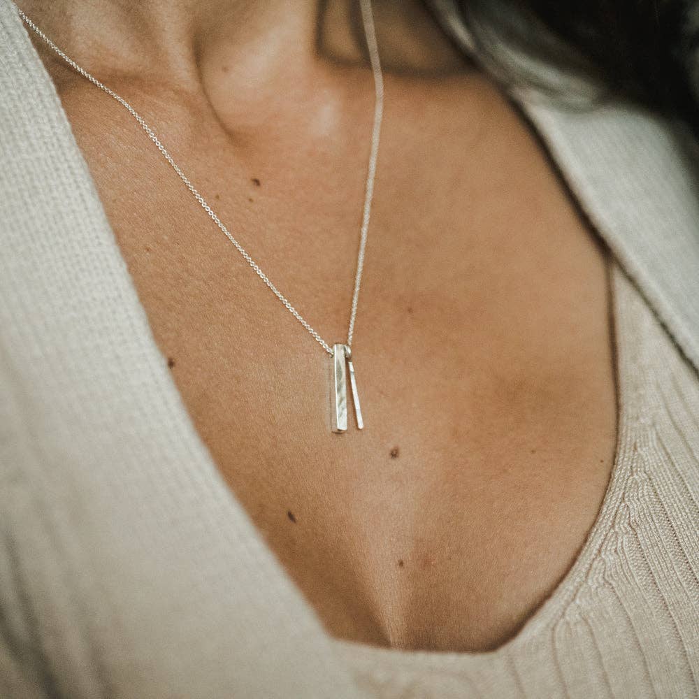 Through Thick & Thin Necklace: Silver Charms