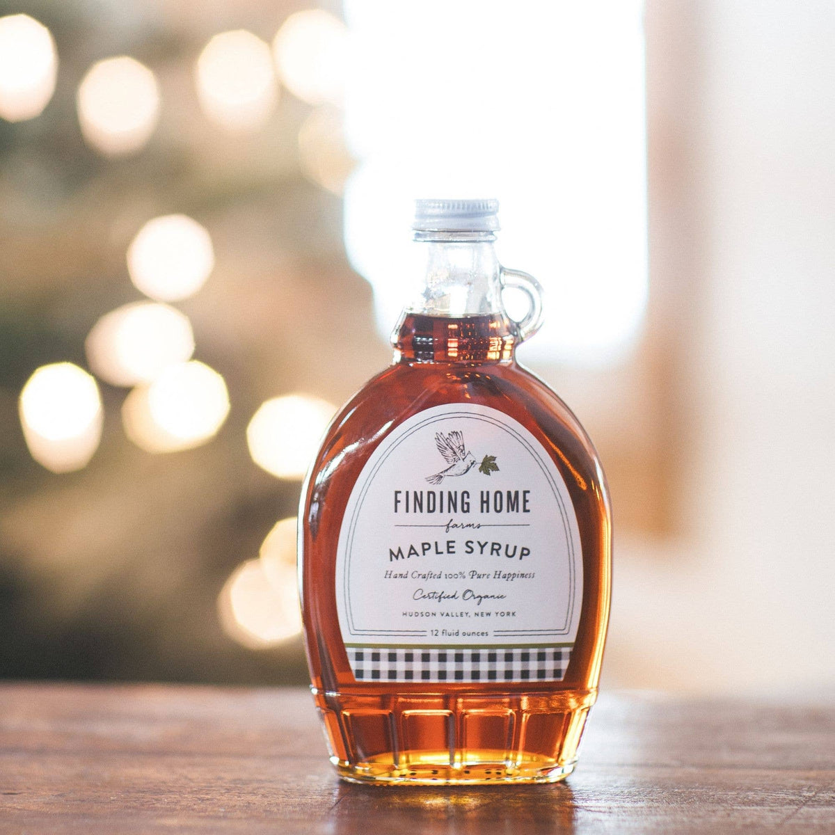 Finding Home Farms - Organic Maple Syrup - 12 oz Decorative Glass