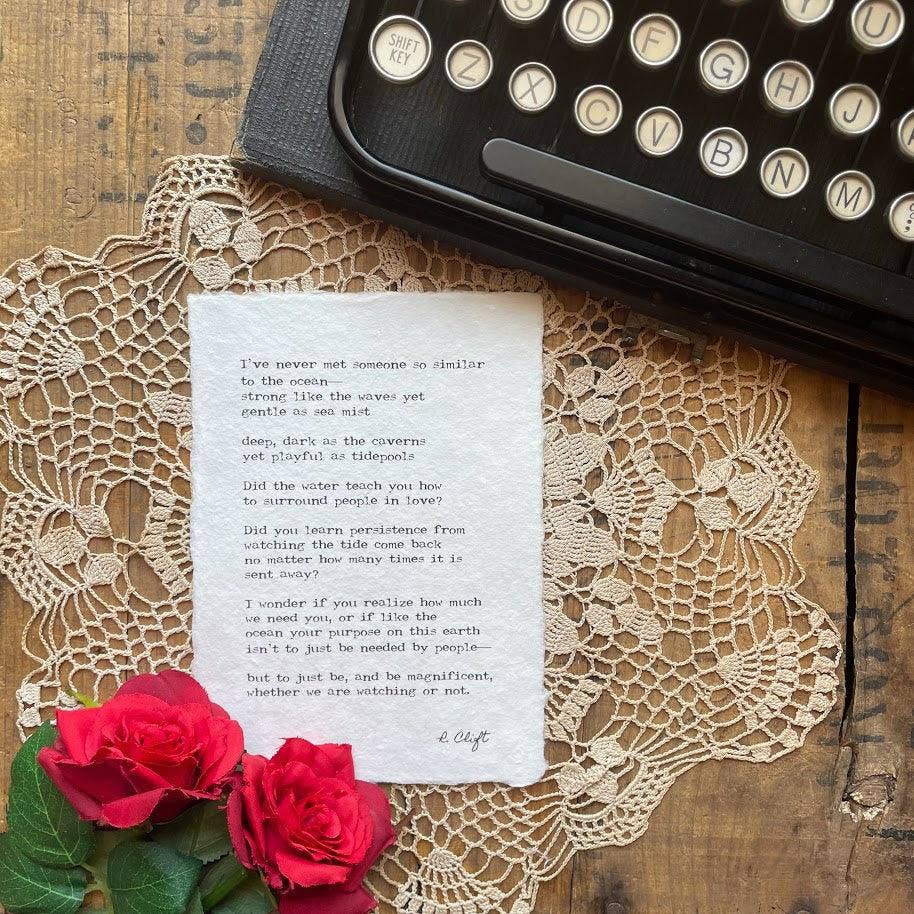 Alison Rose Vintage - Handmade Paper Quotes