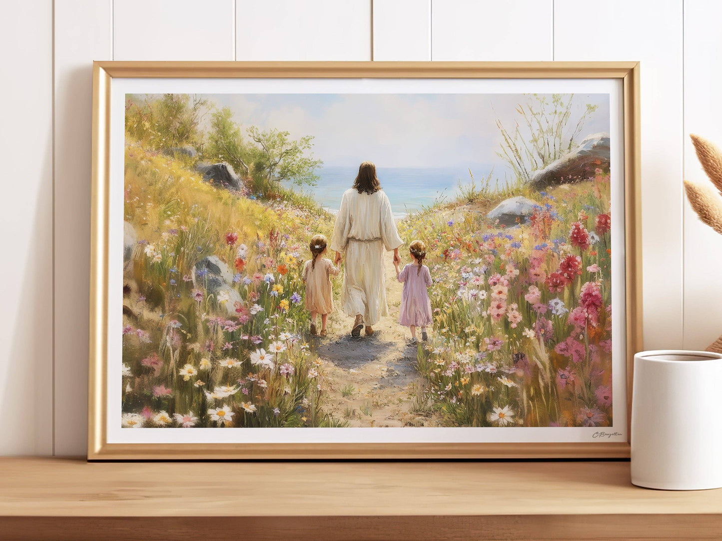 Painted Gospel - Consider the Lilies 5”x7” Art Print: Standard / Horizontal