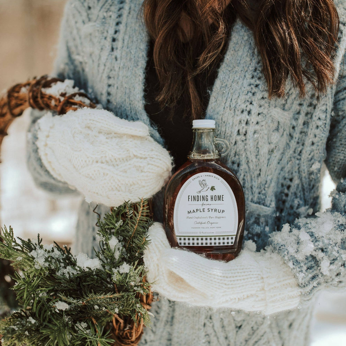 Finding Home Farms - Organic Maple Syrup - 12 oz Decorative Glass
