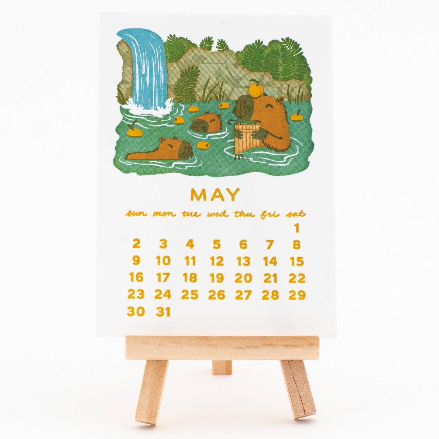 Smudge Ink - 2027 Letterpress Desk Calendar