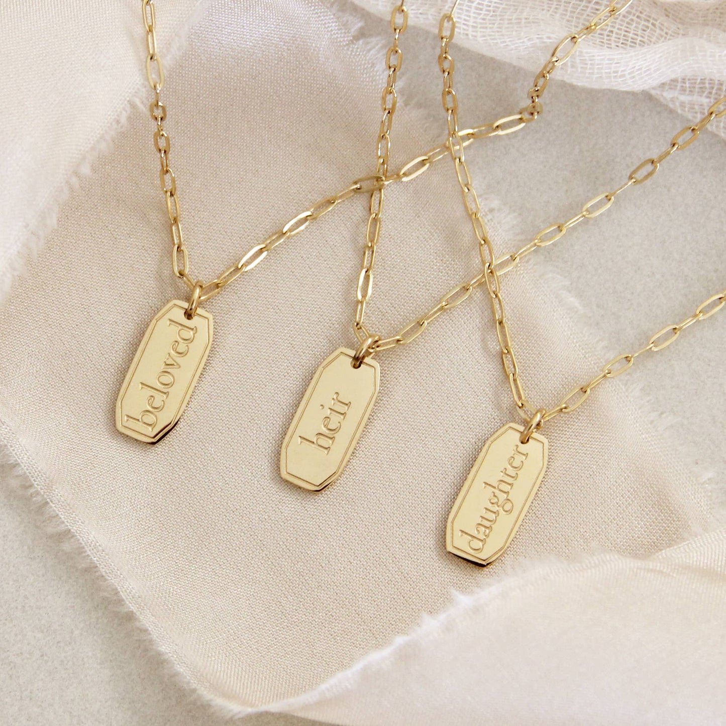 LoveStory - Daughter 1 John 3:1 Gold Necklace