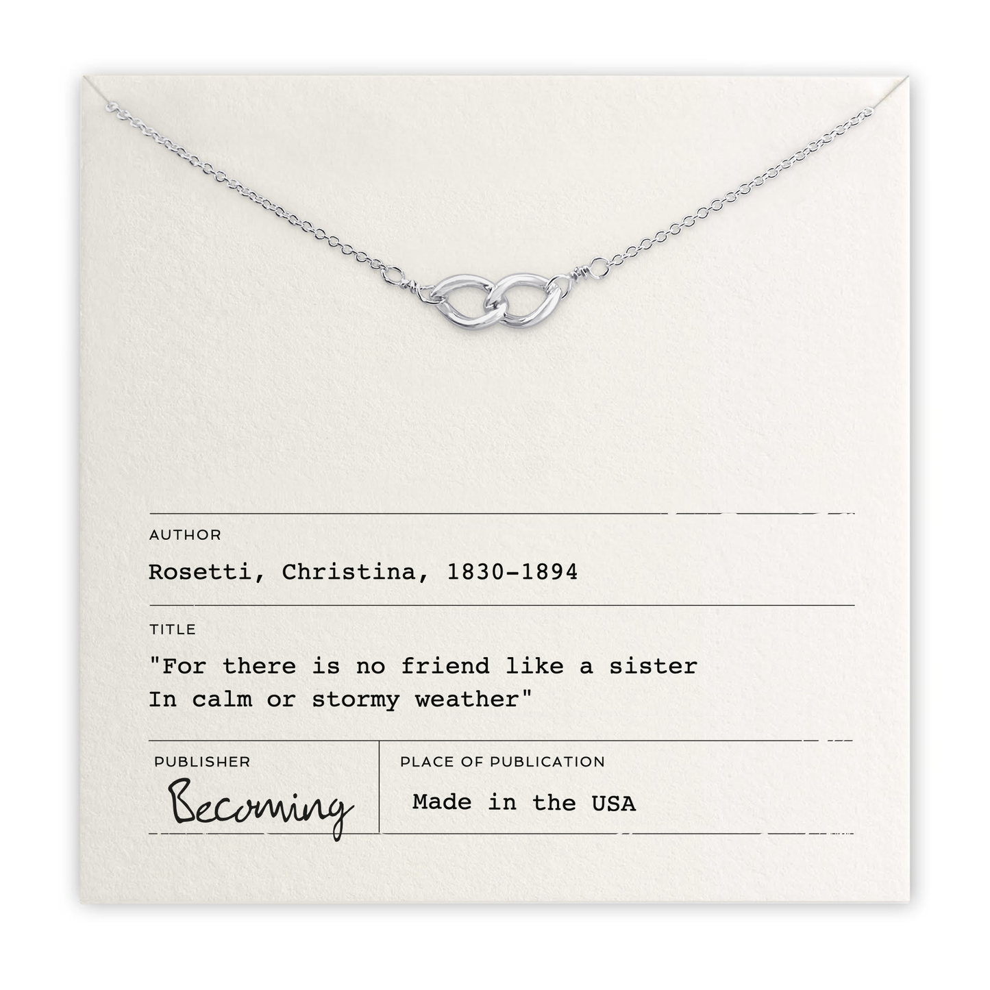 Becoming - Sisters Links Necklace Gold Fill