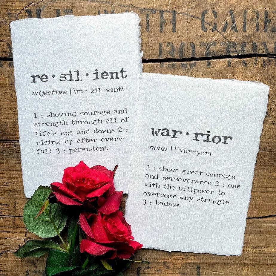 Alison Rose Vintage - Handmade Paper Quotes