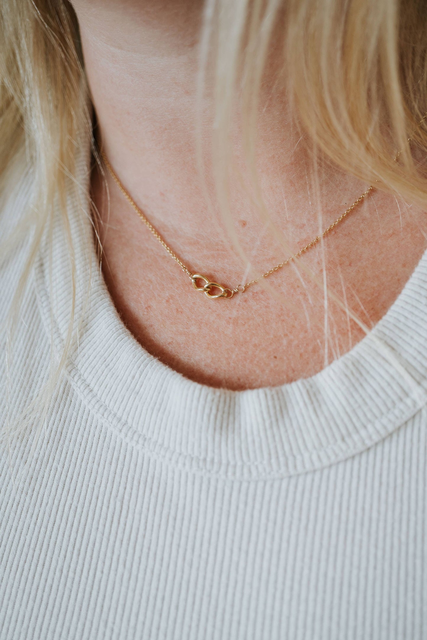 Becoming - Sisters Links Necklace Gold Fill