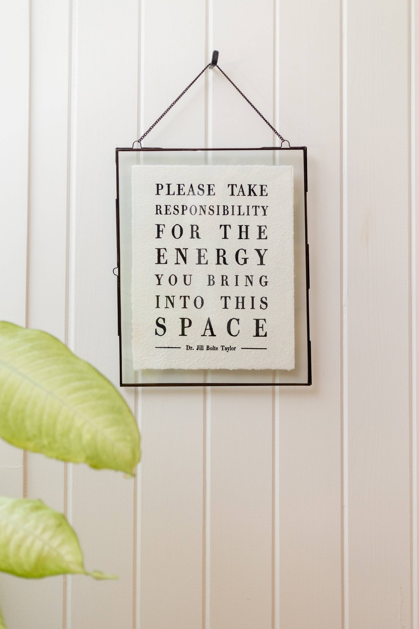 Please Take Responsibility (Dr. Jill Bolte Taylor) Handmade Paper Print - 12"x16"