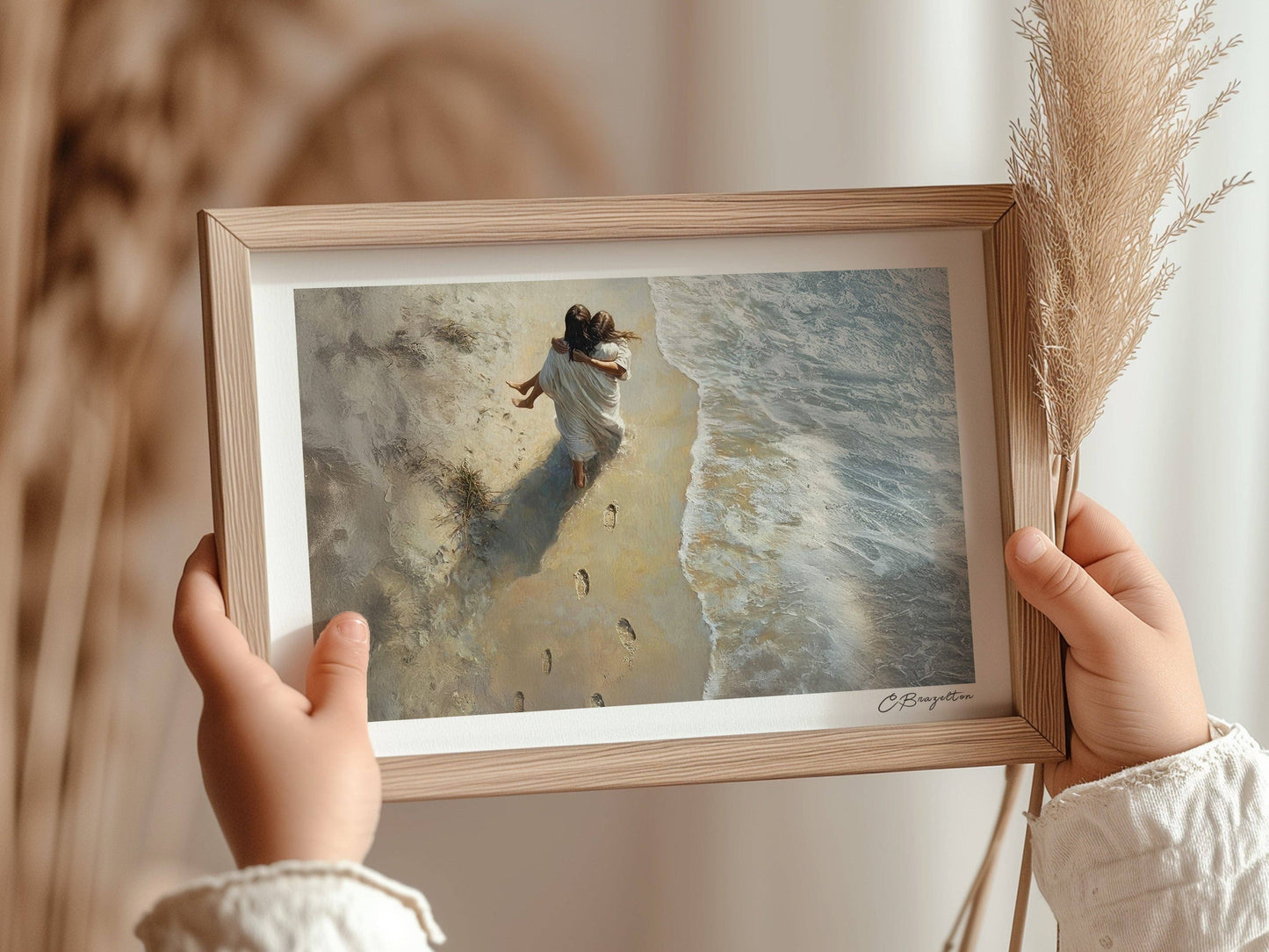 Painted Gospel - He Carried Me 5”x7” Art Print Standard / Horizontal