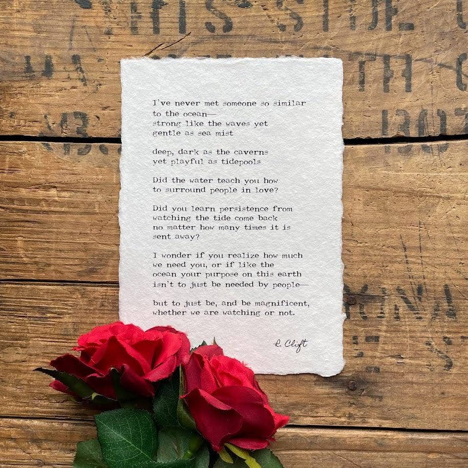 Alison Rose Vintage - Handmade Paper Quotes