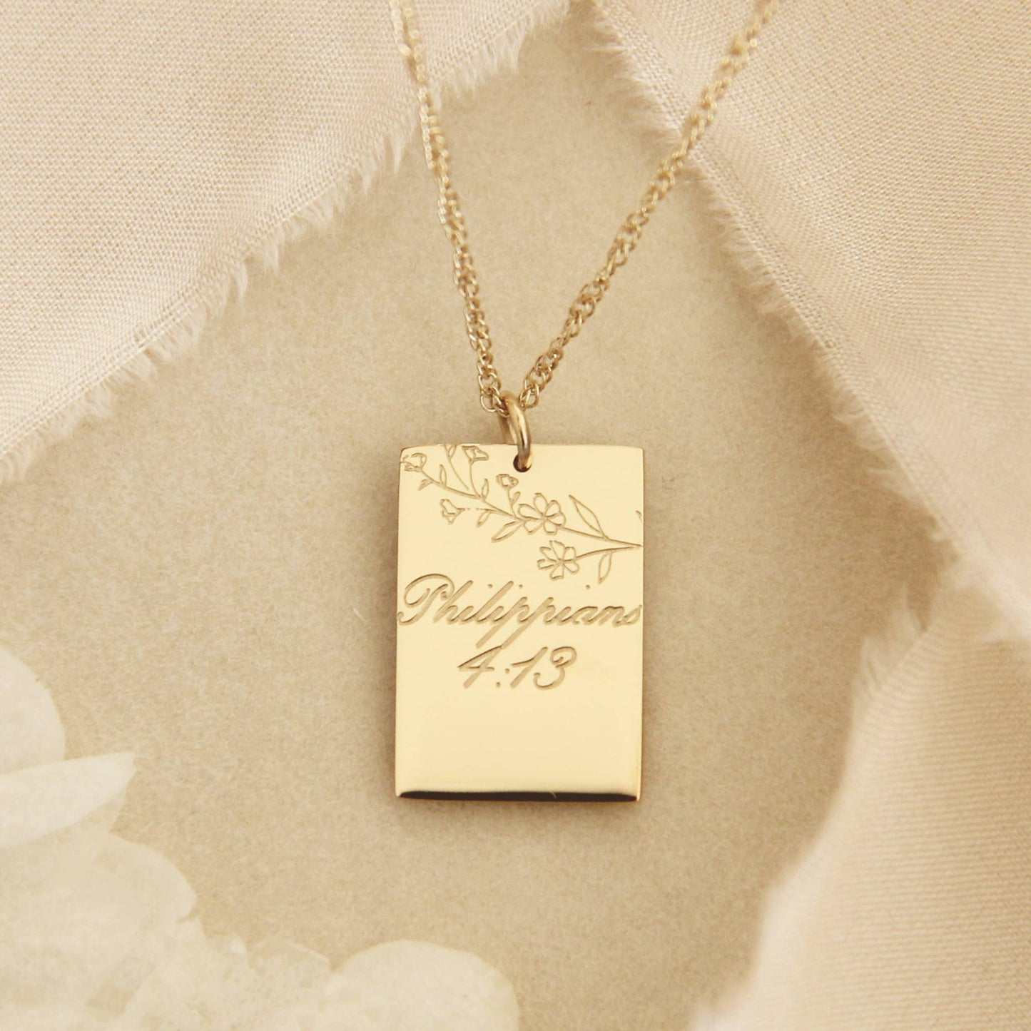 LoveStory - I Can Do All Things Through Him Philippians 4:13 Necklace