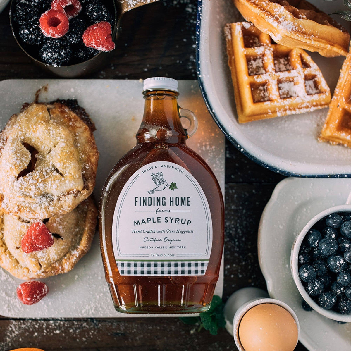 Finding Home Farms - Organic Maple Syrup - 12 oz Decorative Glass
