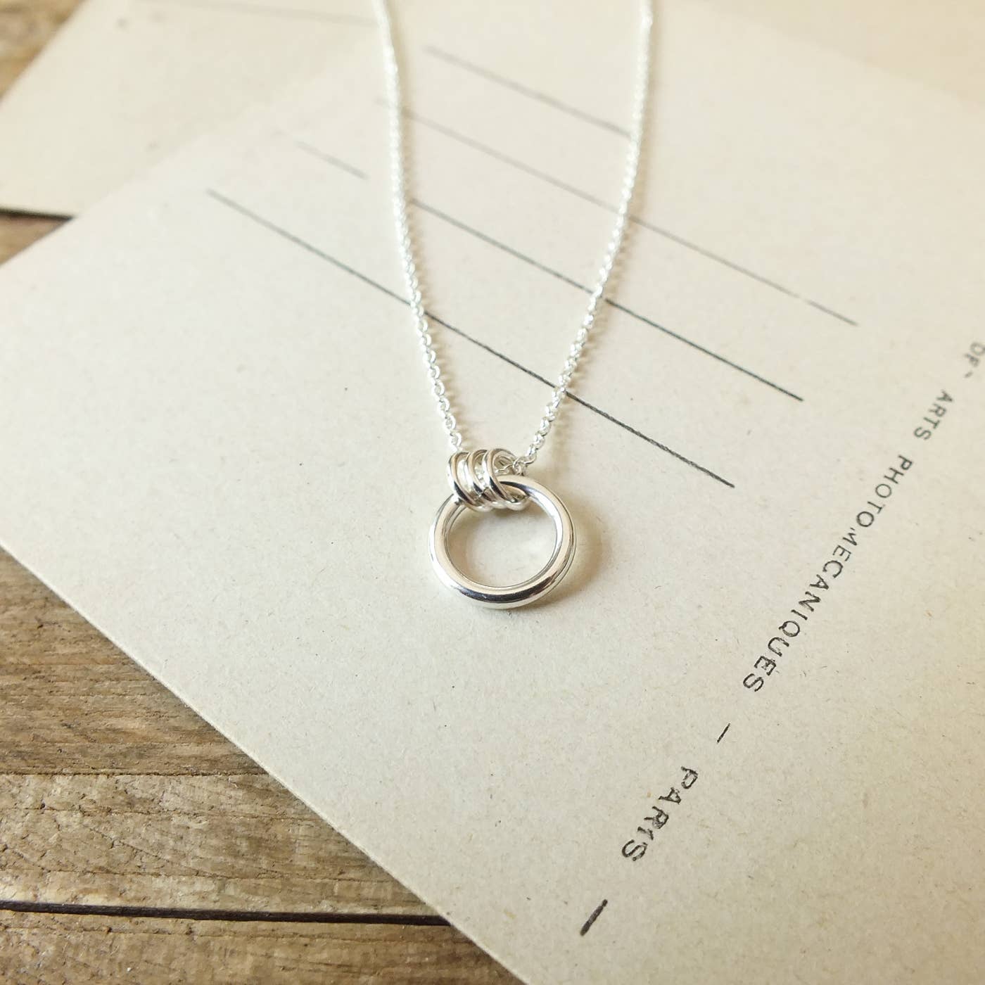 Family Circle Necklace: Gold Fill