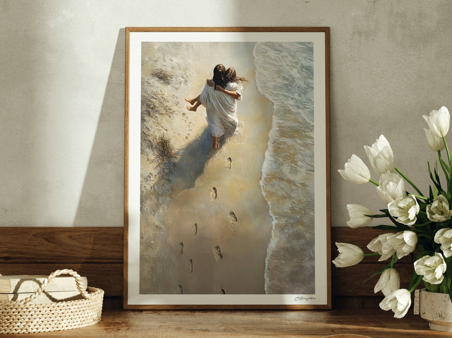 Painted Gospel - He Carried Me 5”x7” Art Print Standard / Horizontal