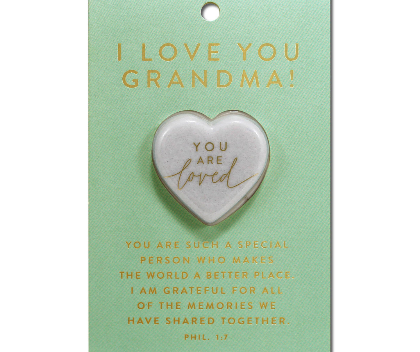 Cottage Garden - Heart Stone Card