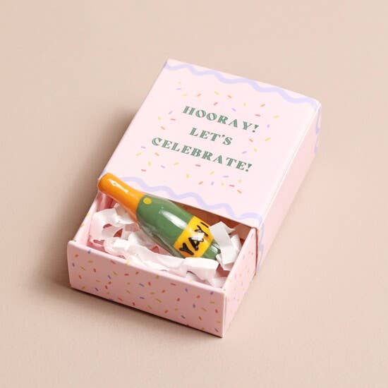 Tiny Matchbox Ceramic Token: Bear