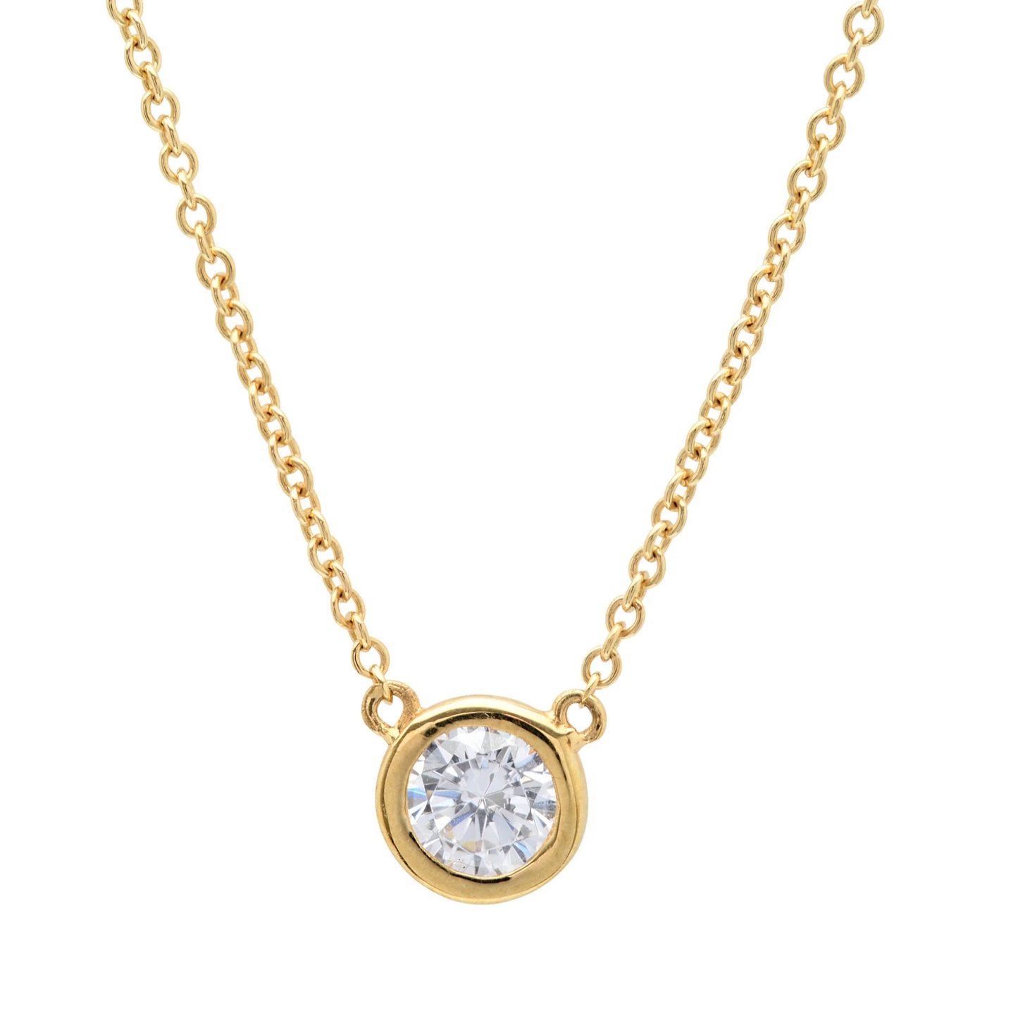 CRISLU -  Bezel Pendant Necklace