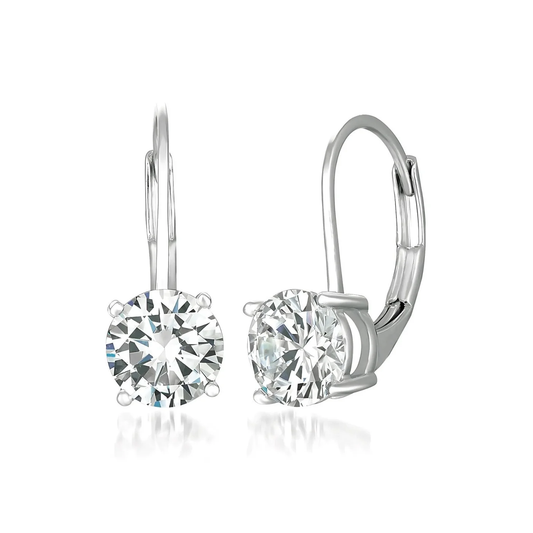 CRISLU - Brilliant Lever Back Drop Earrings