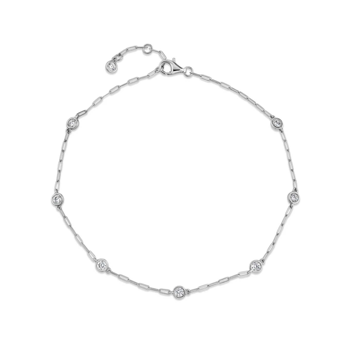 CRISLU - Paperclip Aura Station Anklet