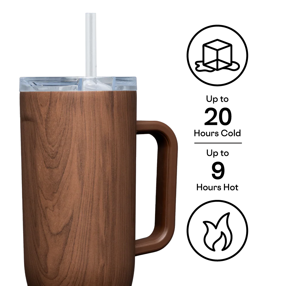 Corkcicle- 40oz - Walnut Wood
