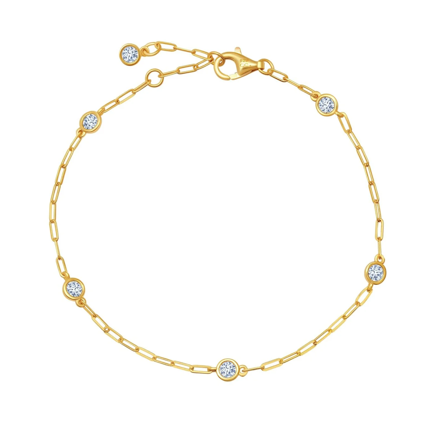 CRISLU - Paperclip Aura Station Bracelet