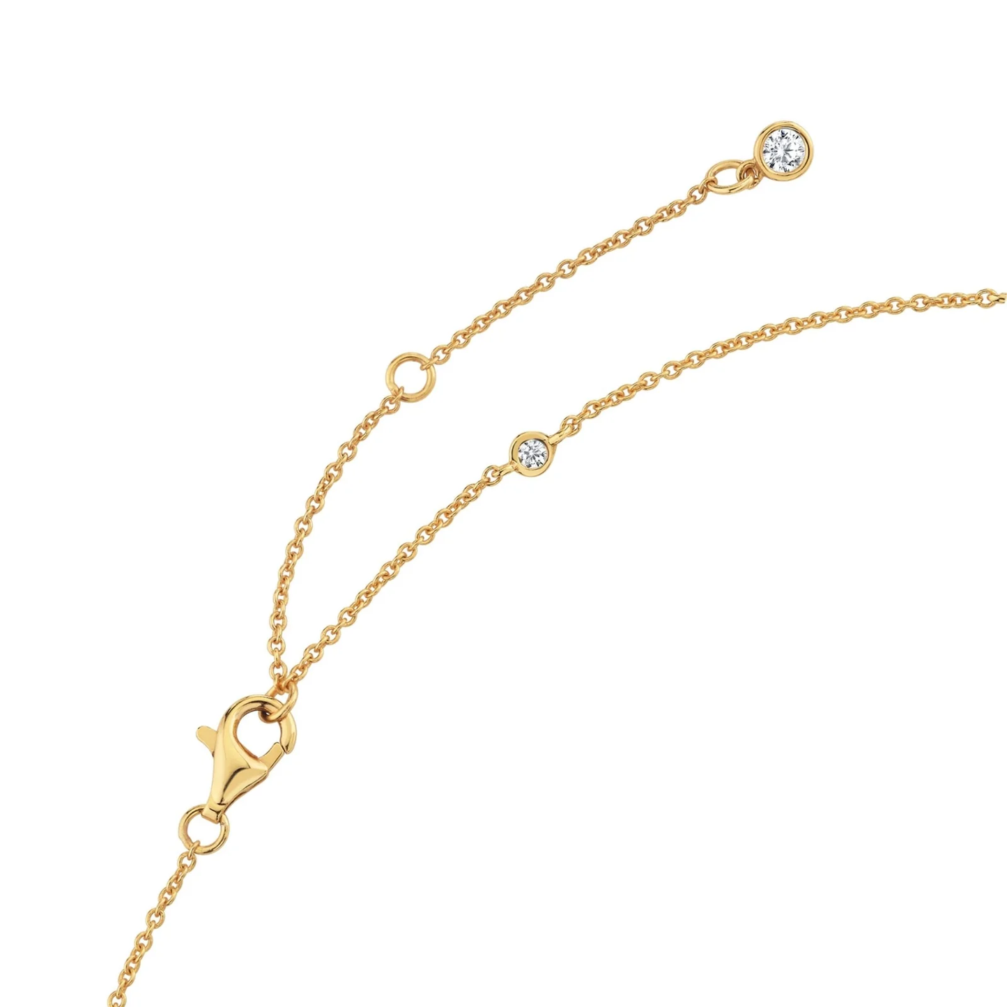 CRISLU -  Bezel 4mm 16” Station Necklace