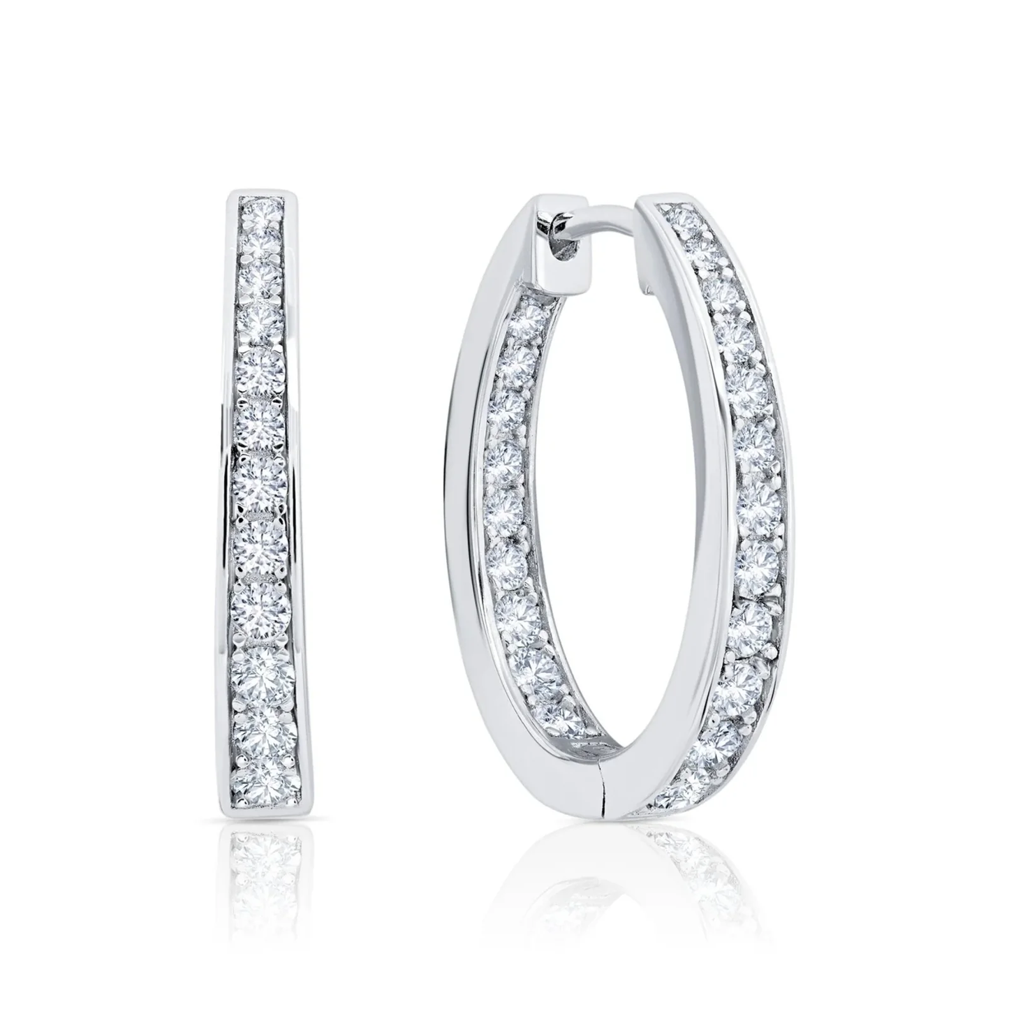 CRISLU - Hinge Hoop Earrings