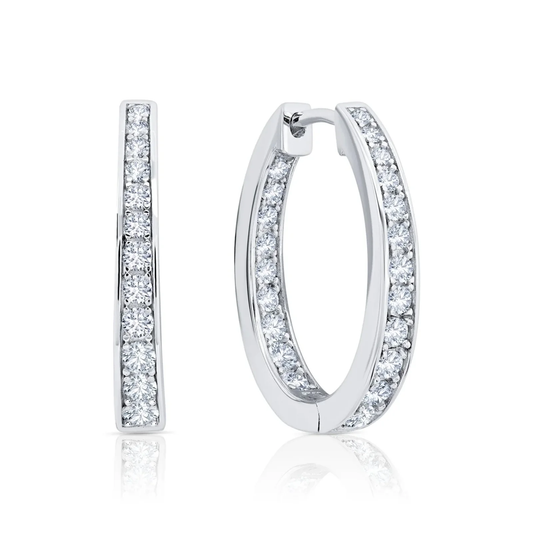 CRISLU - Hinge Hoop Earrings