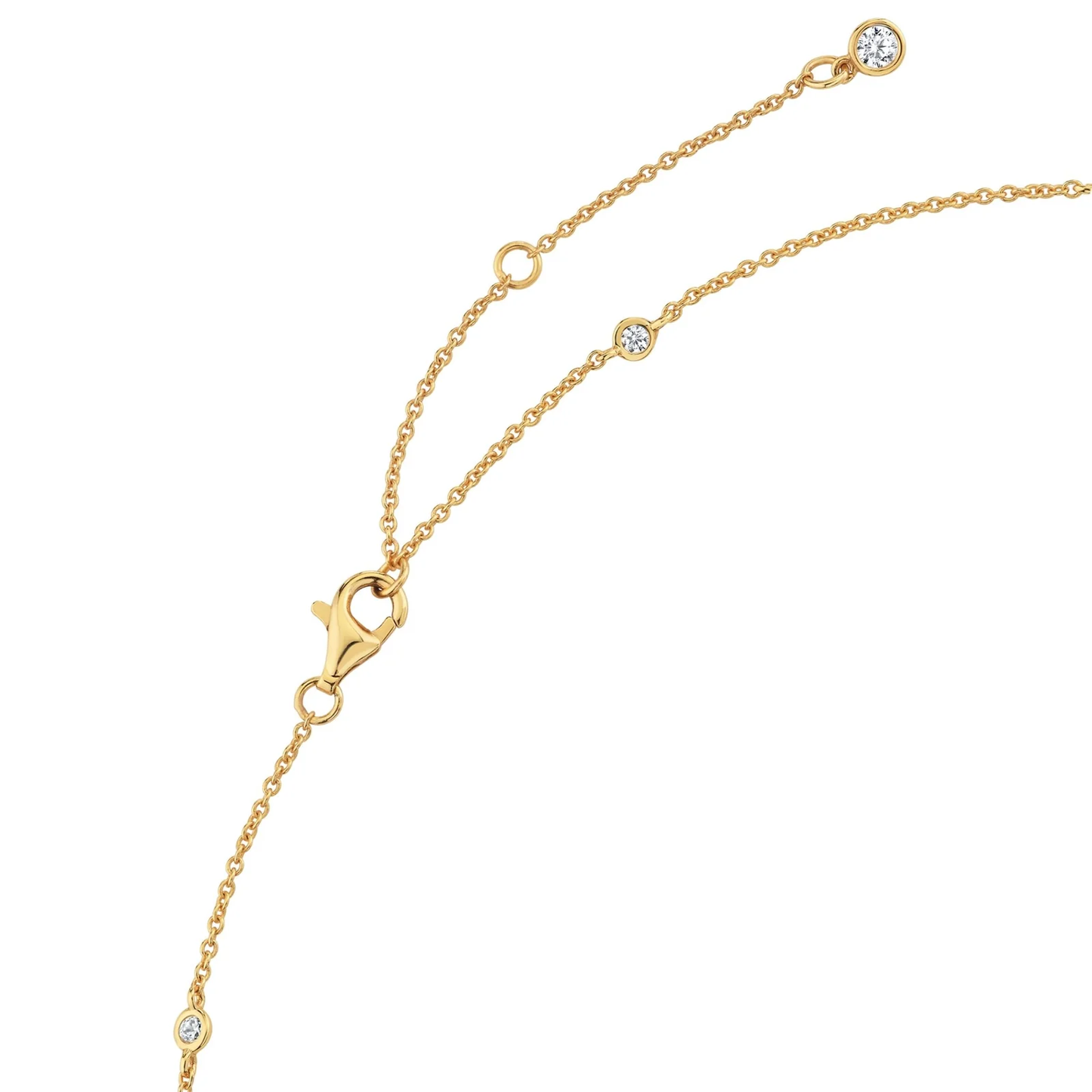 CRISLU - Bezel 4mm 36” Station Necklace