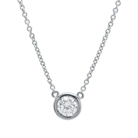 CRISLU -  Bezel Pendant Necklace