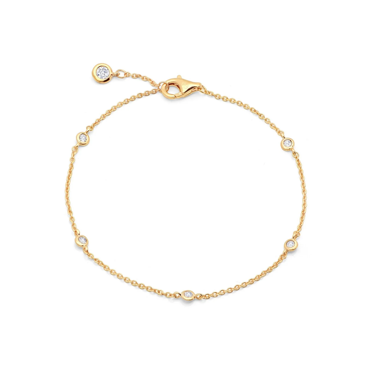 CRISLU - Bezel 2mm Station Bracelet