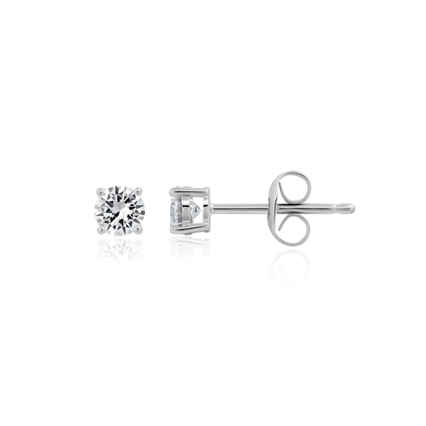CRISLU - Brilliant Cut Earrings in Platinum
