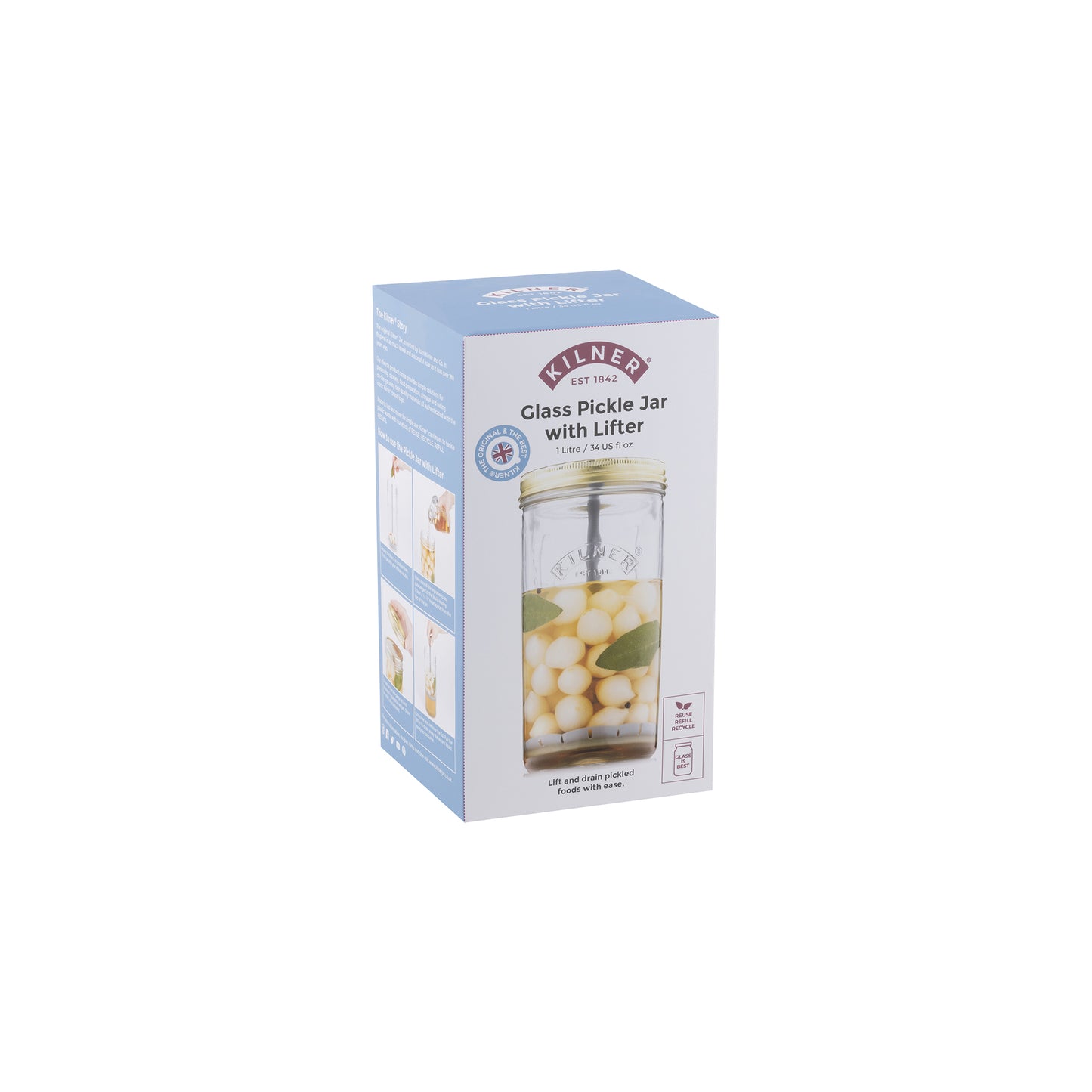Kilner - Pickle Jar With Lifter 34 oz.